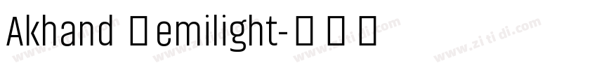 Akhand Semilight字体转换